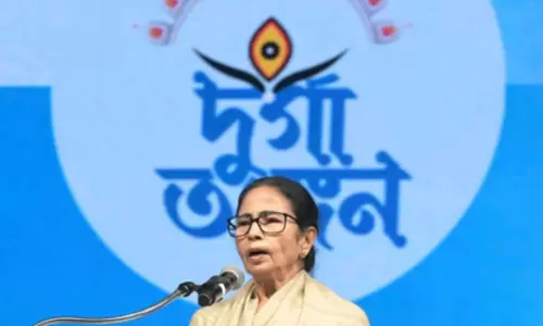 Kolkata: ममता बनर्जी ने दुर्गा मंदिर का शिलान्यास किया