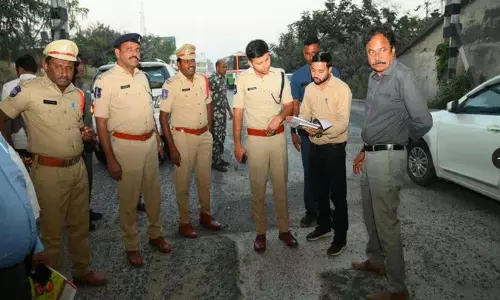चित्याल पेड्डा कपार्थी Flyover निर्माण स्थल पर सुचारू यातायात सुनिश्चित करें