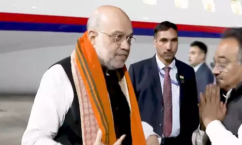 Amit Shah पश्चिम बंगाल के तीन दिवसीय दौरे पर कोलकाता पहुंचे