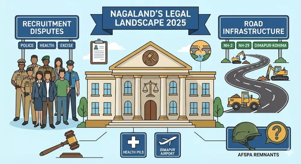 Nagalands legal landscape 2025: कोर्ट की कार्यवाही में गवर्नेंस के मामले हावी रहेंगे Nagalands legal landscape 2025: कोर्ट की कार्यवाही में गवर्नेंस के मामले हावी रहेंगे