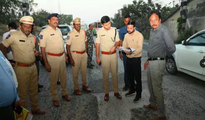 चित्याल पेड्डा कपार्थी Flyover निर्माण स्थल पर सुचारू यातायात सुनिश्चित करें चित्याल पेड्डा कपार्थी Flyover निर्माण स्थल पर सुचारू यातायात सुनिश्चित करें