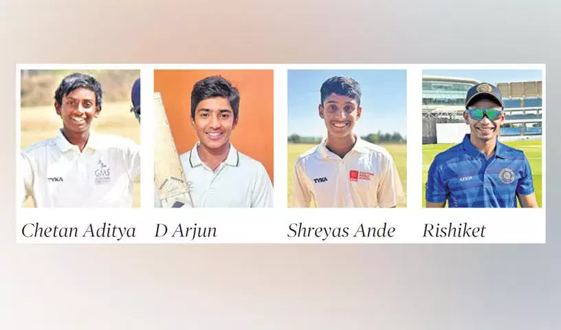 श्रेयस अंदे और अर्जुन महादेव ने एचसीए स्कूल क्रिकेट में शतक लगाए श्रेयस अंदे और अर्जुन महादेव ने एचसीए स्कूल क्रिकेट में शतक लगाए