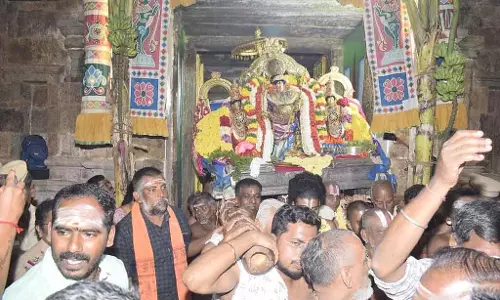 Tamil Nadu : मन्नारगुडी राजगोपाल स्वामी मंदिर के परमपथ द्वार का उद्घाटन Tamil Nadu : मन्नारगुडी राजगोपाल स्वामी मंदिर के परमपथ द्वार का उद्घाटन