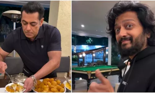 सलमान खान ने रितेश देशमुख और जेनेलिया के लिए Bhauchi Bhel तैयार की