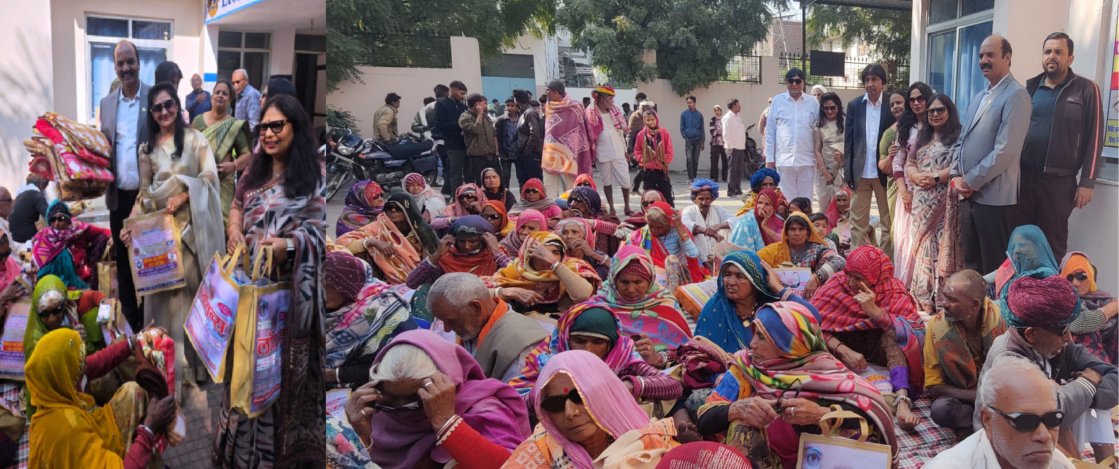 Bhilwara: नेत्र शिविर में चयनित 93 रोगियों के किए गए ऑपरेशन, चेहरे पर छाई खुशी, दिया साधुवाद
