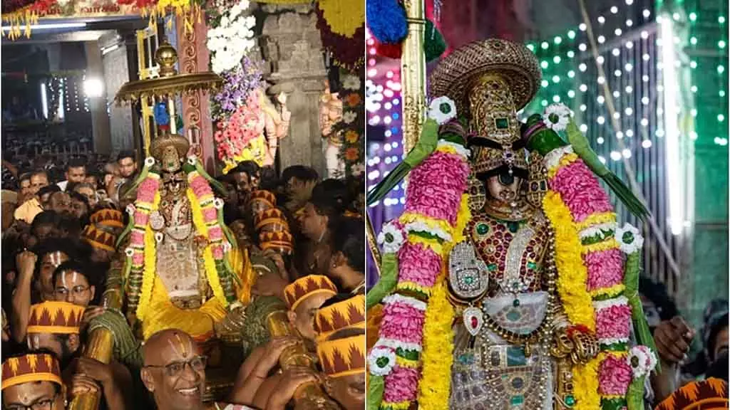 Srirangam मंदिर के सुप्रीम गेट का उद्घाटन Srirangam मंदिर के सुप्रीम गेट का उद्घाटन