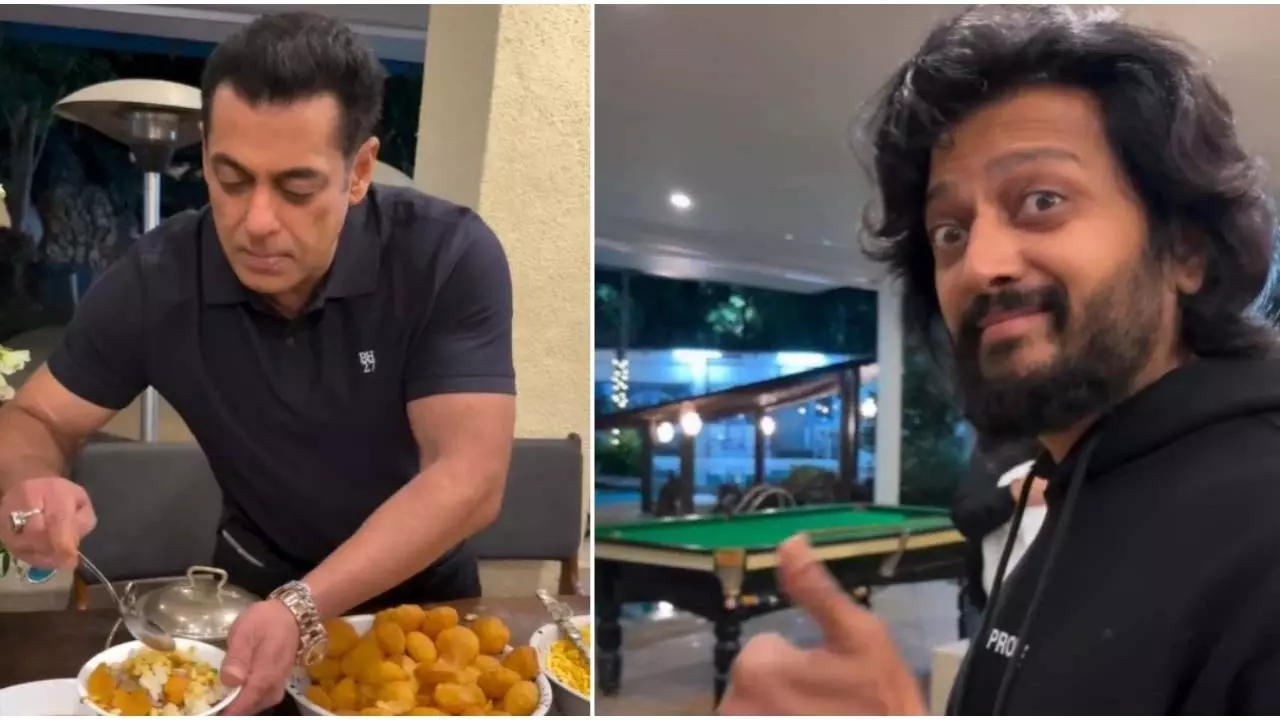 सलमान खान ने रितेश देशमुख और जेनेलिया के लिए Bhauchi Bhel तैयार की सलमान खान ने रितेश देशमुख और जेनेलिया के लिए Bhauchi Bhel तैयार की