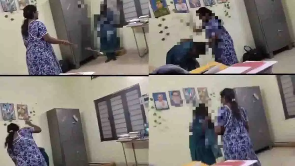 Telangana में हॉस्टल वार्डन ने छात्रा पर हमला किया, सस्पेंड किया गया Telangana में हॉस्टल वार्डन ने छात्रा पर हमला किया, सस्पेंड किया गया