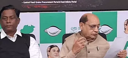 BJD ने धान खरीद में विफलता को लेकर ओडिशा सरकार पर निशाना साधा BJD ने धान खरीद में विफलता को लेकर ओडिशा सरकार पर निशाना साधा