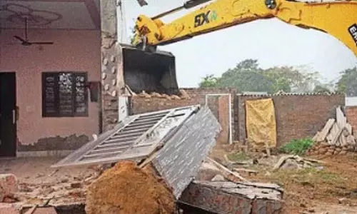 Kapurthala में कथित ड्रग तस्कर का अवैध ढांचा गिराया गया