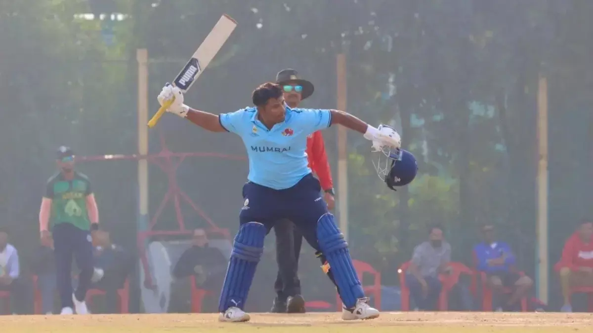 CSK और फैंस ने सरफराज खान की तारीफ, जिन्होंने VHT में गोवा के खिलाफ 75 गेंदों पर 157 रन बनाए