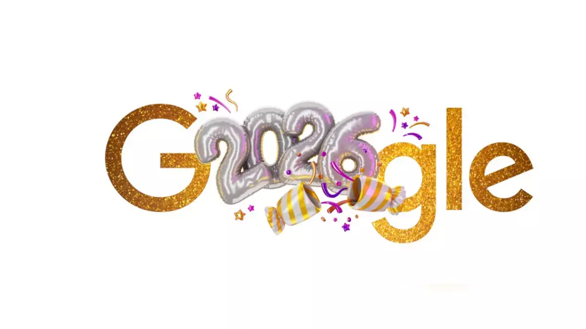 Google Doodle ने 2025 को अलविदा कहा और 2026 के लिए फेस्टिव काउंटडाउन किया