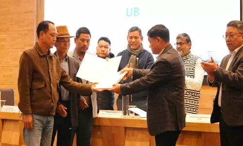 Komkar गांव ने सियांग परियोजना का समर्थन किया