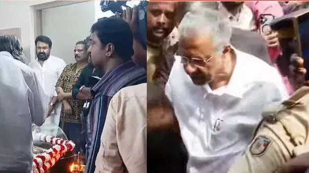 CM पिनाराई विजयन ने मोहनलाल की मां संथाकुमारी को अंतिम श्रद्धांजलि दी