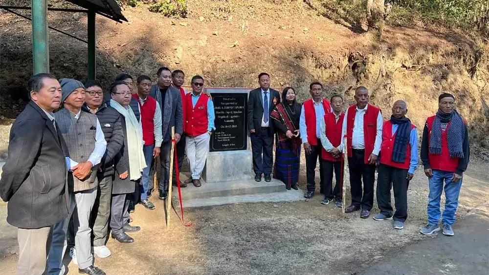 Nagaland : उप स्पीकर तोइहो येप्थो ने सीआरआईएफ रोड का उद्घाटन किया