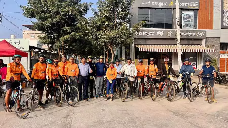 Karnataka : स्वदेशी जागरूकता के लिए साइकिल रैली Karnataka : स्वदेशी जागरूकता के लिए साइकिल रैली