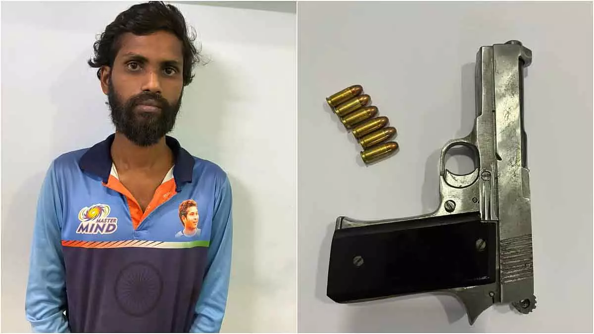 Mumbai : पनवेल रेलवे स्टेशन के पास आदमी को अवैध हथियार के साथ गिरफ्तार किया Mumbai : पनवेल रेलवे स्टेशन के पास आदमी को अवैध हथियार के साथ गिरफ्तार किया