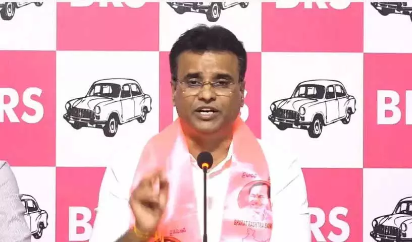 BRS ने रेवंत रेड्डी पर हैदराबाद को बर्बाद करने का आरोप लगाया BRS ने रेवंत रेड्डी पर हैदराबाद को बर्बाद करने का आरोप लगाया