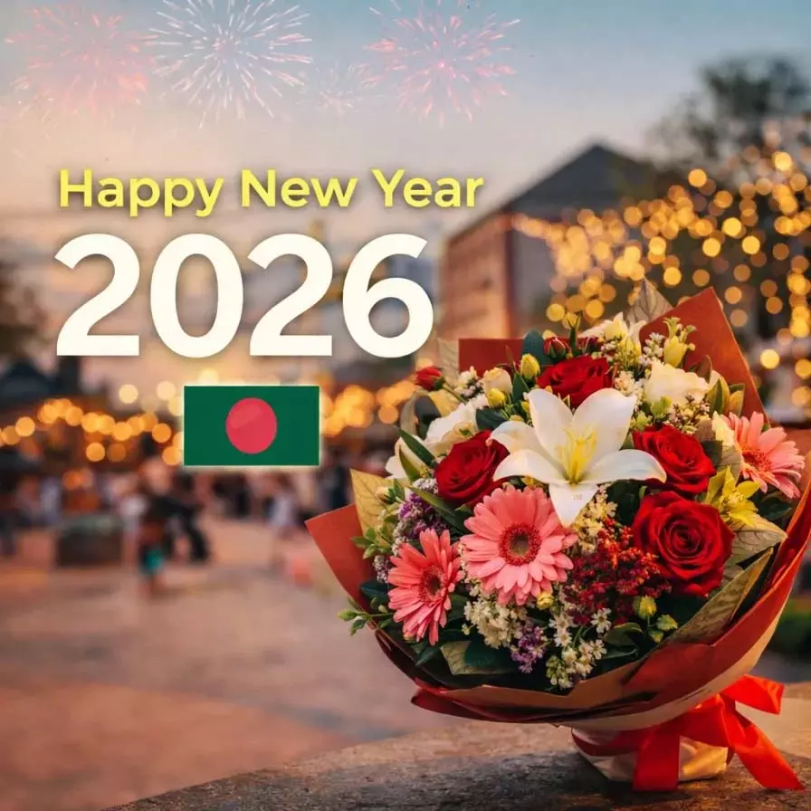 बांग्लादेश में हर्षोल्लास के साथ हुआ Happy New Year 2026 का स्वागत बांग्लादेश में हर्षोल्लास के साथ हुआ Happy New Year 2026 का स्वागत