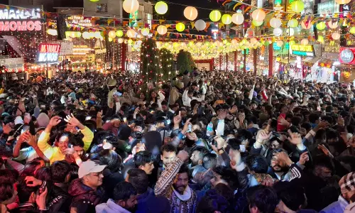 पूरे भारत में कड़ी सुरक्षा और त्योहार के जोश के बीच नए साल का जश्न मनाया गया