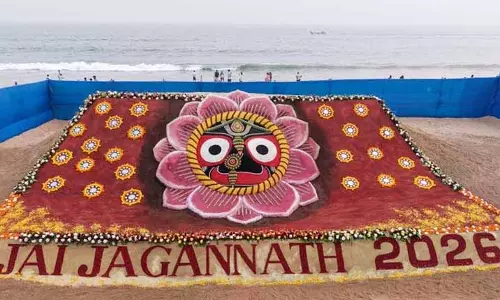सैंड आर्टिस्ट सुदर्शन पटनायक ने भगवान Jagannath की शानदार मूर्ति बनाकर नए साल का स्वागत किया सैंड आर्टिस्ट सुदर्शन पटनायक ने भगवान Jagannath की शानदार मूर्ति बनाकर नए साल का स्वागत किया
