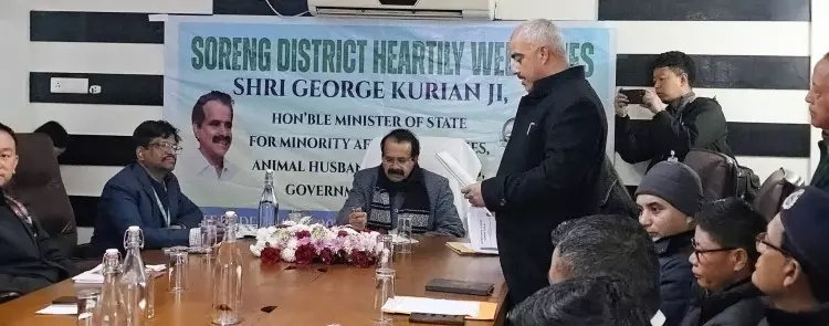 sikkim : केंद्रीय मत्स्य पालन और पशुपालन मंत्री ने सोरेंग जिले में विकास परियोजनाओं की समीक्षा sikkim : केंद्रीय मत्स्य पालन और पशुपालन मंत्री ने सोरेंग जिले में विकास परियोजनाओं की समीक्षा