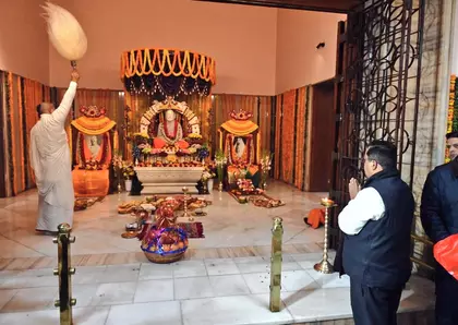 नितिन नवीन ने Delhi में रामकृष्ण आश्रम में प्रार्थना की नितिन नवीन ने Delhi में रामकृष्ण आश्रम में प्रार्थना की