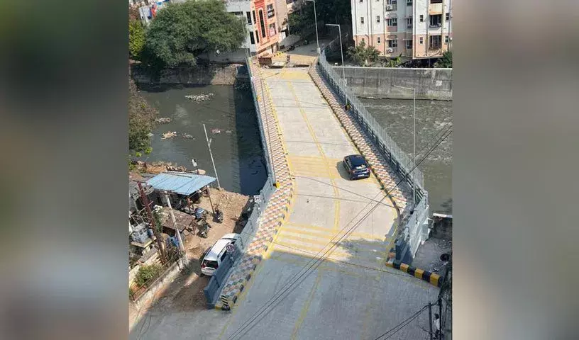 Hyderabad: हुसैन सागर नाले पर बना अशोक नगर लिंक ब्रिज 2 जनवरी को खुलेगा Hyderabad: हुसैन सागर नाले पर बना अशोक नगर लिंक ब्रिज 2 जनवरी को खुलेगा