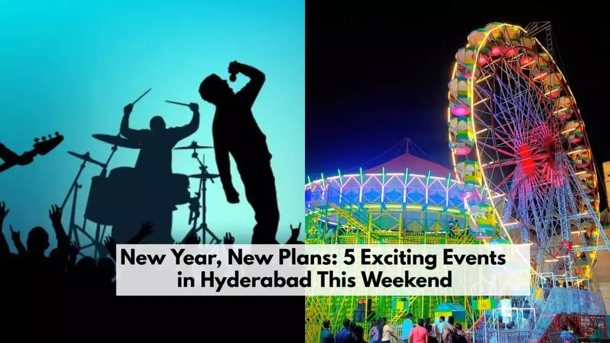 First weekend of 2026: हैदराबाद में 5 इवेंट्स जिन्हें आपको मिस नहीं करना चाहिए First weekend of 2026: हैदराबाद में 5 इवेंट्स जिन्हें आपको मिस नहीं करना चाहिए