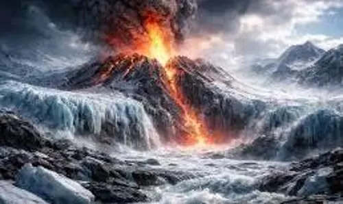 Science: धरती के अंदर बढ़ रहा महाविस्फोट का खतरा, इंसानों पर मंडराया आइस-वॉल्केनो का खतरा