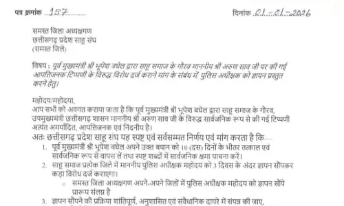 भूपेश बघेल के खिलाफ एसपी से शिकायत, साहू समाज में भारी आक्रोश