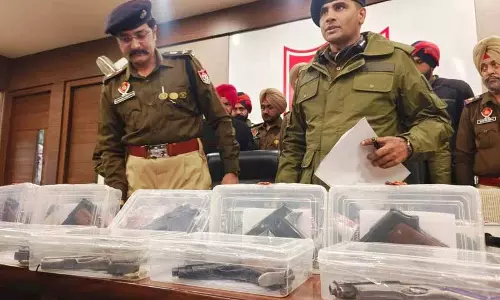 Patiala में टारगेटेड किलिंग की प्लानिंग कर रहे गैंग का भंडाफोड़, 8 गिरफ्तार Patiala में टारगेटेड किलिंग की प्लानिंग कर रहे गैंग का भंडाफोड़, 8 गिरफ्तार
