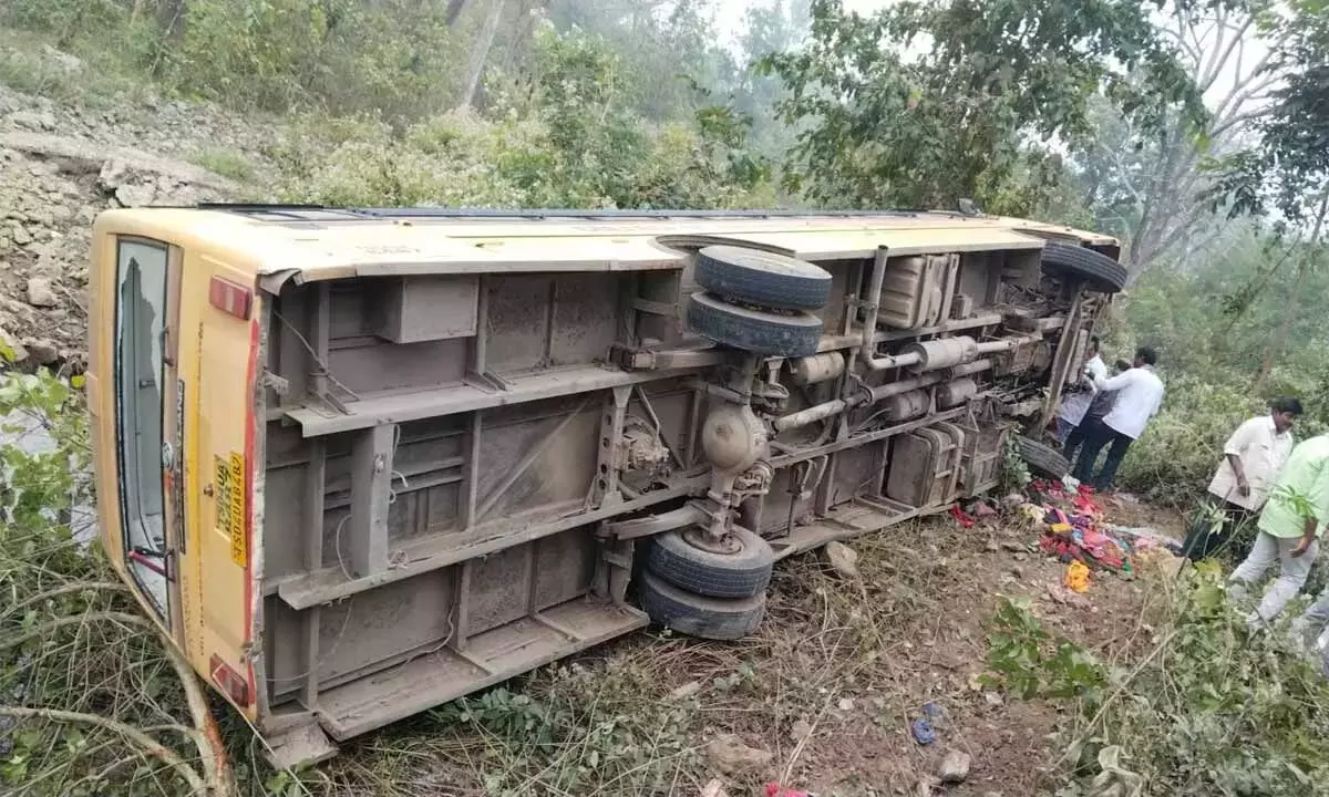 Telangana: भद्राद्री कोठागुडेम जिले में बस दुर्घटना में छात्र घायल Telangana: भद्राद्री कोठागुडेम जिले में बस दुर्घटना में छात्र घायल