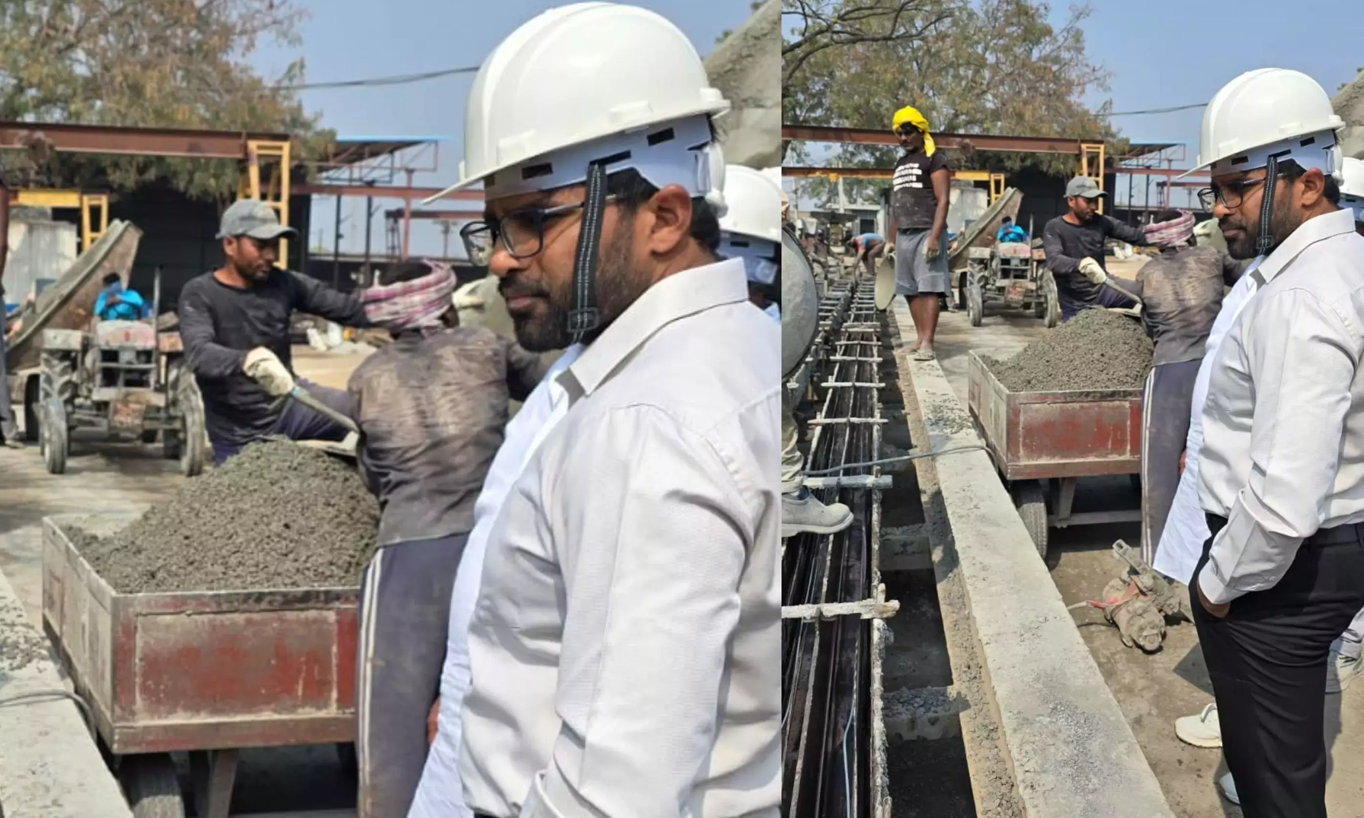 TGNPC ने बिजली के खंभे बनाने के प्रोसेस की जांच की TGNPC ने बिजली के खंभे बनाने के प्रोसेस की जांच की
