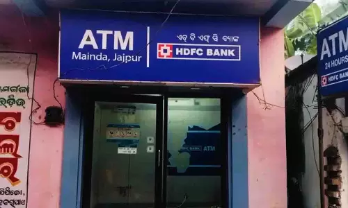 ओडिशा के जाजपुर में बदमाशों ने HDFC बैंक के ATM में तोड़फोड़ कर कैश लूट लिया