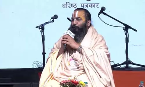 शब्दोत्सव 2026: इतिहास शब्द भारत की देन, वेद जितना प्राचीन है हमारा इतिहास- आचार्य मिथिलेशनन्दिनीशरण