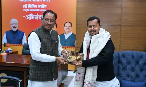 CM विष्णुदेव साय ने भाजपा के कार्यकारी अध्यक्ष नितिन नबीन से की मुलाकात