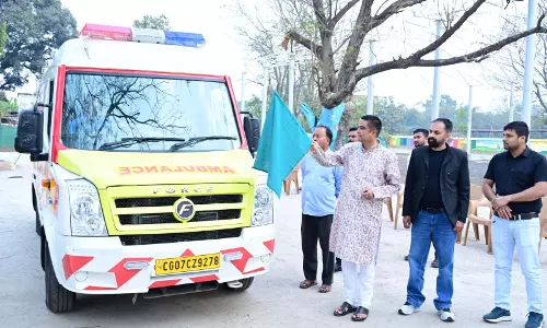 विधायक रिकेश ने शुरू की वेंटीलेटर एम्बुलेंस सेवा, किफायती दर पर भिलाईयंस को समर्पित