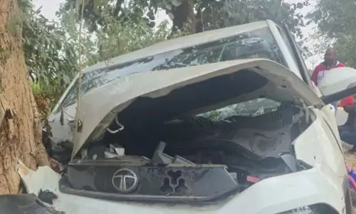 CG: अमरकंटक जा रही कार पेड़ से टकराई, दो की मौत, तीन घायल