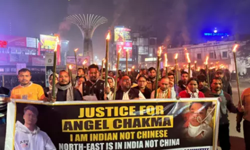 Tripura छात्र हत्याकांड: अगरतला में न्याय की मांग को लेकर मशाल रैली