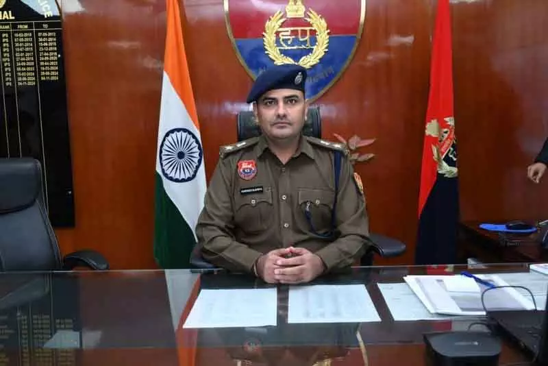 क्राइम रोकथाम Karnal के नए एसपी की प्राथमिकता क्राइम रोकथाम Karnal के नए एसपी की प्राथमिकता