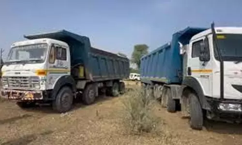 Sidhi:अवैध खनन-परिवहन पर बड़ी कार्रवाई, तीन वाहन जब्त