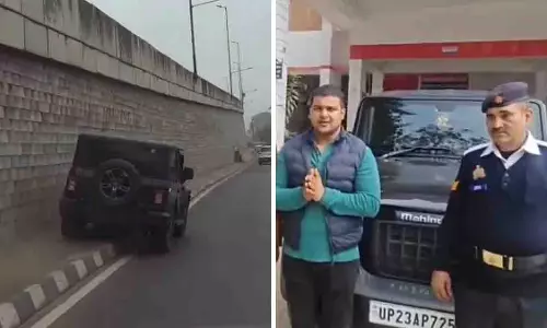 वायरल वीडियो में Amroha हाईवे पर थार का स्टंट, सुरक्षा सवाल उठे