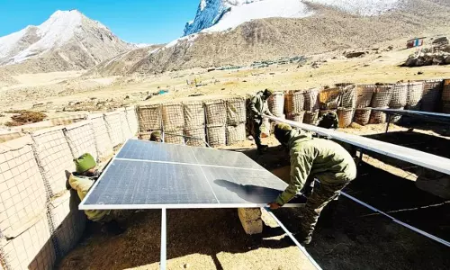 Sikkim के सुदूर सीमावर्ती गांव में 10 किलोवाट का सोलर पावर प्लांट स्थापित किया