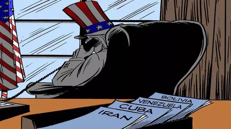 क्या वेनेजुएला में US ऑपरेशन का अनुमान 2007 के एक political cartoon से लगाया गया था? क्या वेनेजुएला में US ऑपरेशन का अनुमान 2007 के एक political cartoon से लगाया गया था?