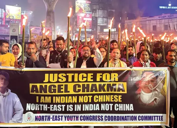 NEYCCC ने अंजेल चकमा की मौत पर विरोध जताया