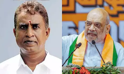AIADMK नेता वेलुमणि ने अमित शाह से मुलाकात की