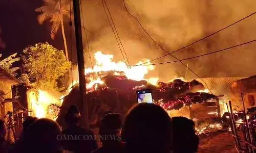 Bhadrak village में लगी भीषण आग, 9 घर जलकर खाक, मवेशी, बकरियां जिंदा जल गईं Bhadrak village में लगी भीषण आग, 9 घर जलकर खाक, मवेशी, बकरियां जिंदा जल गईं