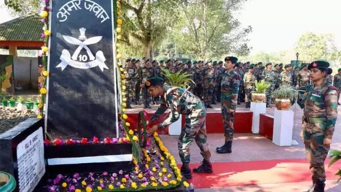 Nagaland: AR ने युद्ध नायक को श्रद्धांजलि दी Nagaland: AR ने युद्ध नायक को श्रद्धांजलि दी