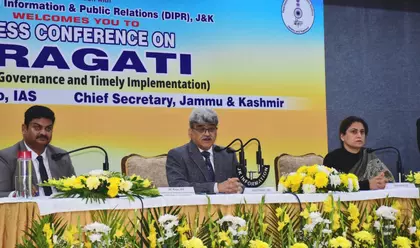 Jammu-कश्मीर: मुख्य सचिव ने प्रगति मेगा प्रोजेक्ट्स की तारीफ की Jammu-कश्मीर: मुख्य सचिव ने प्रगति मेगा प्रोजेक्ट्स की तारीफ की